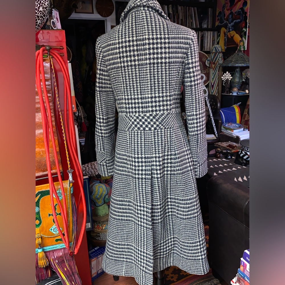 SEARLE Houndstooth Long Coat, size S - Picture 3 of 6